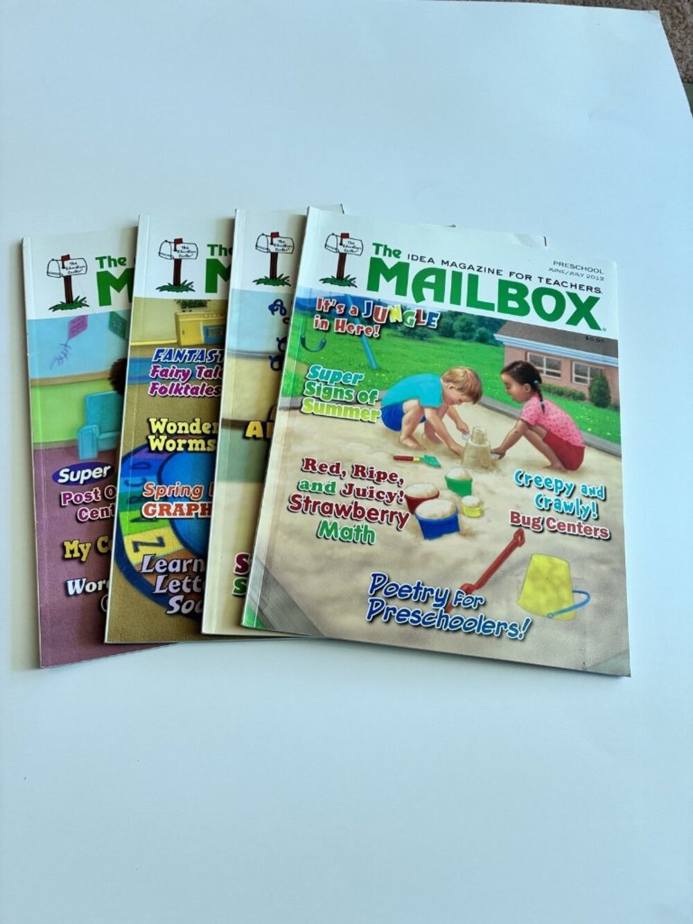 The Mailbox Magazine Preschool Edition 2012 Lot of 4 Issues Teacher Resources